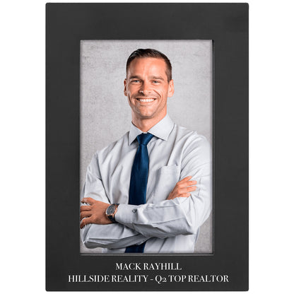 Black Aluminum Picture Frame | Engraved Picture Frame - 4x6, 5x7 or 8x10 Decade Awards