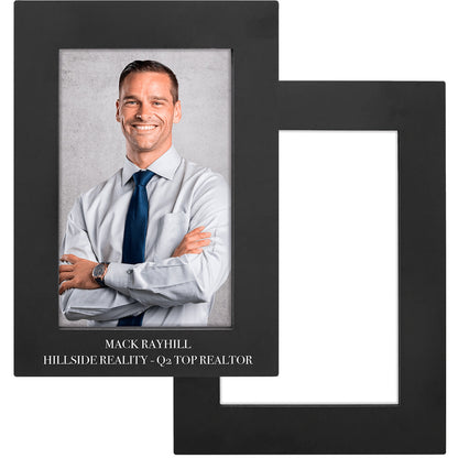 Black Aluminum Picture Frame | Engraved Picture Frame - 4x6, 5x7 or 8x10 Decade Awards