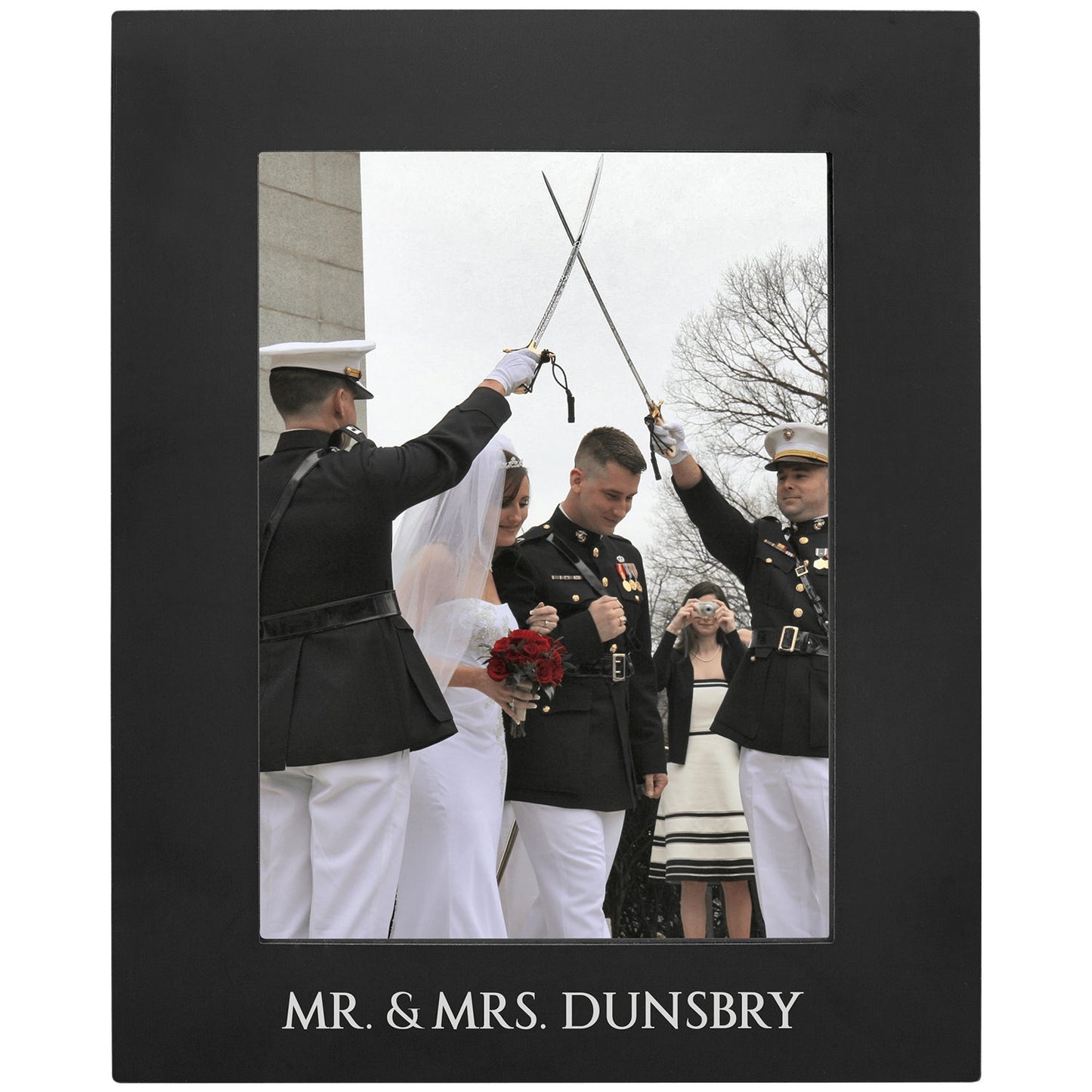 Black Aluminum Picture Frame | Engraved Picture Frame - 4x6, 5x7 or 8x10 Decade Awards