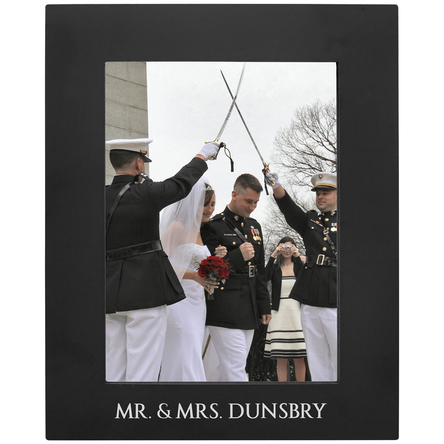 Black Aluminum Picture Frame | Engraved Picture Frame - 4x6, 5x7 or 8x10 Decade Awards