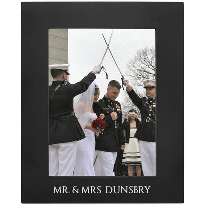 Black Aluminum Picture Frame | Engraved Picture Frame - 4x6, 5x7 or 8x10 Decade Awards