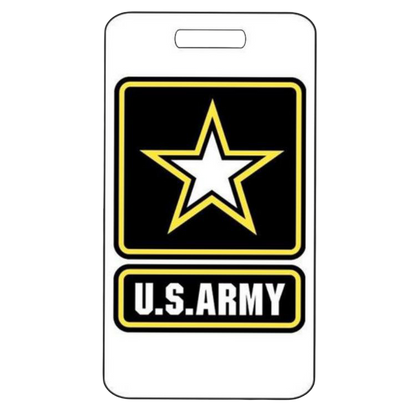 Military Luggage Tag in 2 Sizes – Personalized ID Tag for Deployment or Travel Bags – Durable Design by Decade Awards