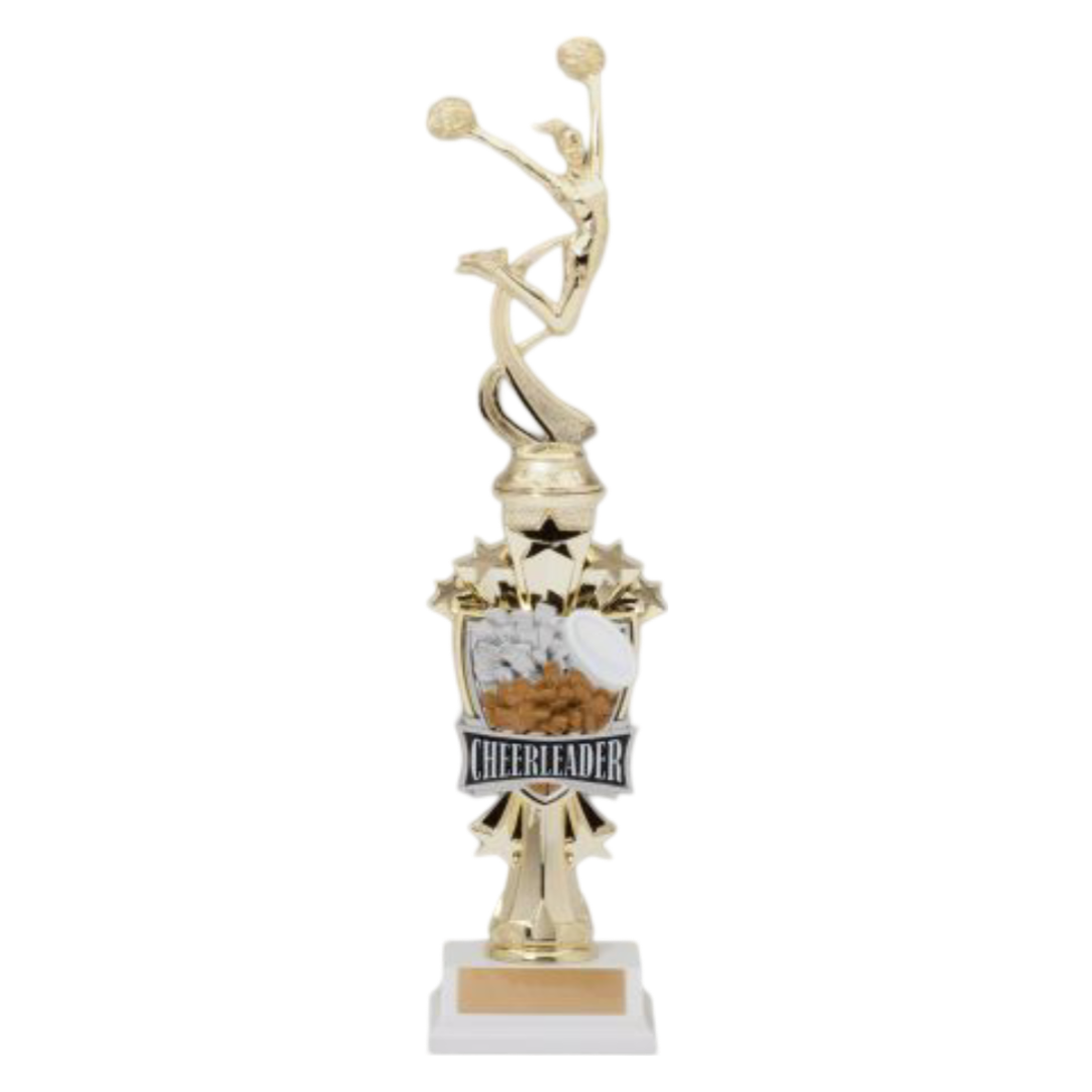 Cheerleading Sport Motion All Star Trophy Decade Awards