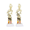 Basketball Sport Motion Figure w/ Sports Column Trophy - Male /Female Decade Awards