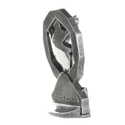Academic Hexa Star Trophy | Engraved Silver and Gold Lamp of Knowledge Award - 4.75 Inch Tall Decade Awards