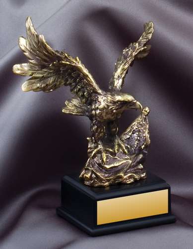 American Eagle Trophy | AE Vintage Gold Eagle Award - 3 sizes Decade Awards