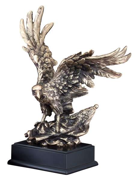 American Eagle Trophy | AE Vintage Gold Eagle Award - 3 sizes Decade Awards