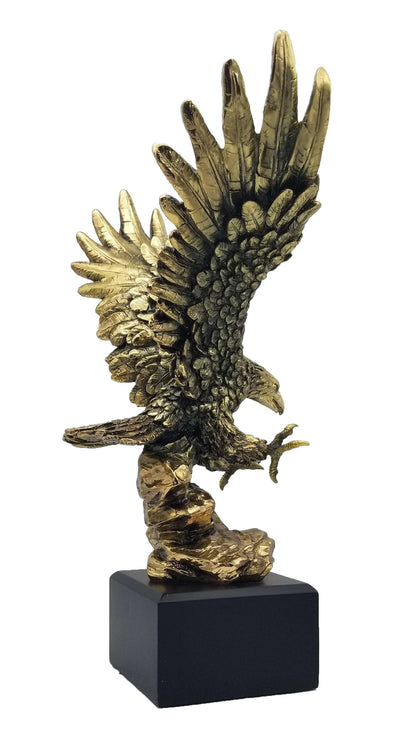 American Eagle Trophy - AE600 | Gold Finish Eagle Award - 9.75, 12 or 14 Inch Tall Decade Awards