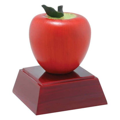 Apple Trophy | Engraved Red Apple Award - 4 Inch Tall Decade Awards