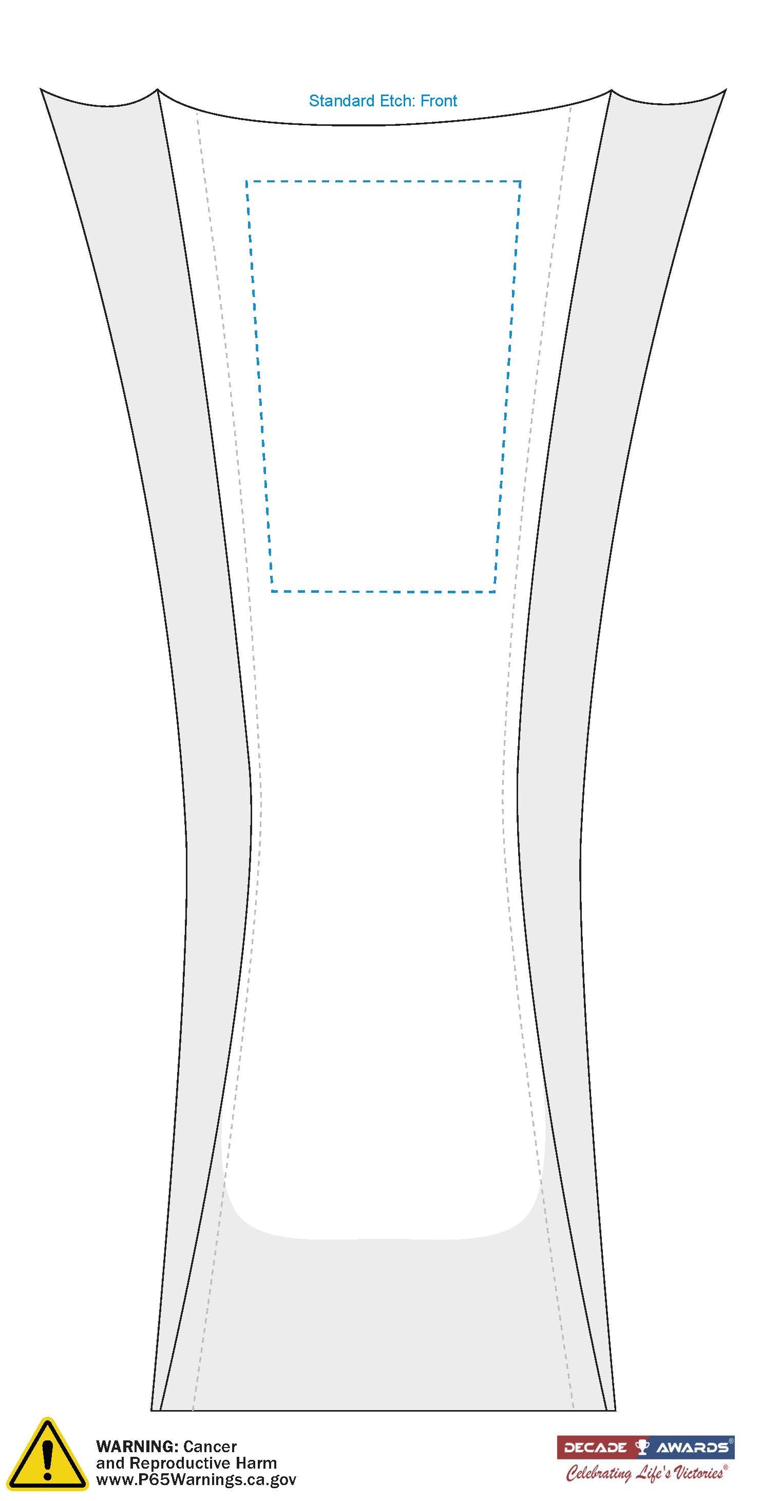 Aquata Crystal Vase Corporate Award | Engraved Crystal Vase - 13.75 Inch Tall Decade Awards