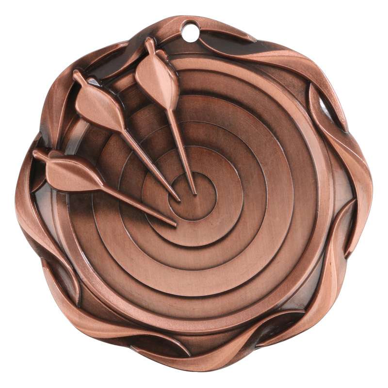 Archery Fusion Medal- Gold, Silver or Bronze | Engraved Archery Medallion - 3 Inch Wide Decade Awards