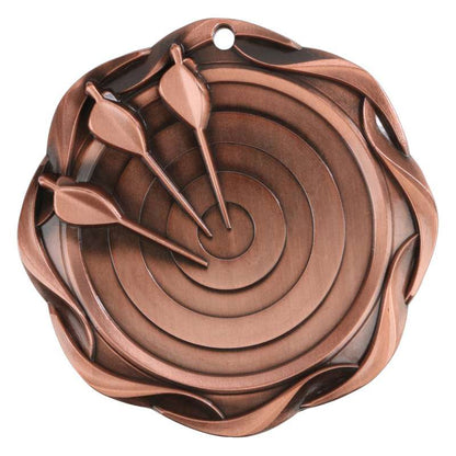 Archery Fusion Medal- Gold, Silver or Bronze | Engraved Archery Medallion - 3 Inch Wide Decade Awards