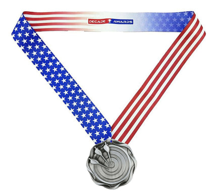 Archery Fusion Medal- Gold, Silver or Bronze | Engraved Archery Medallion - 3 Inch Wide Decade Awards