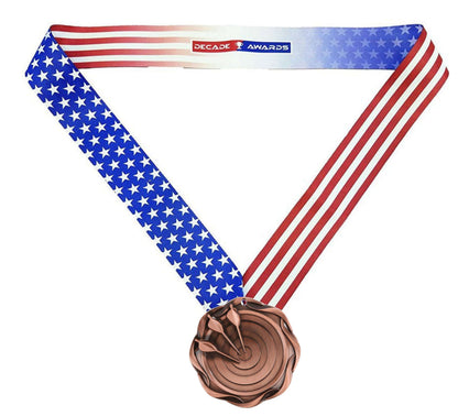 Archery Fusion Medal- Gold, Silver or Bronze | Engraved Archery Medallion - 3 Inch Wide Decade Awards