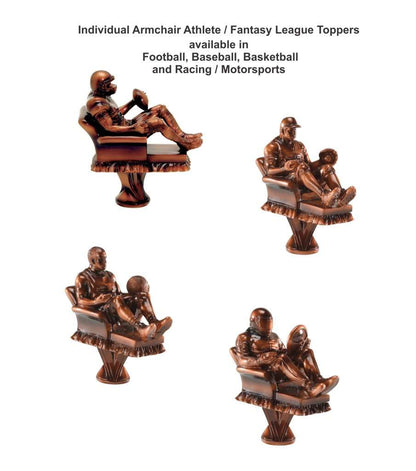 Armchair Sport Figure - TOPPER ONLY - Fantasy Sport Armchair Figure | 5.5 Inch Tall Decade Awards