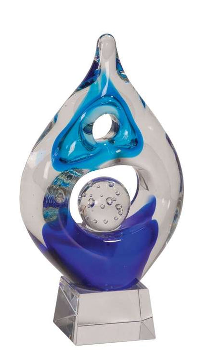 Art Glass Trophy - Winner | Artistic Corporate Award - 8.5" & 10.25" Decade Awards