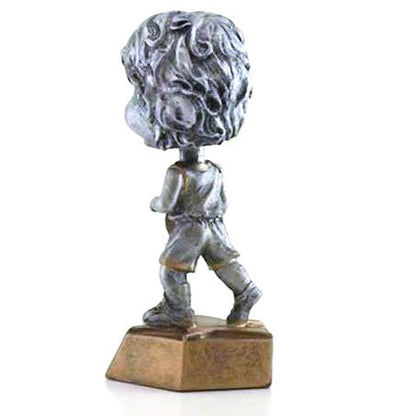 Basketball Pewter Bobblehead Trophy - Female / Male | Engraved Basketball Award - 6 Inch Tall Decade Awards