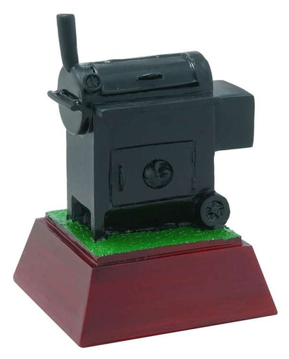 BBQ Color Resin Trophy | BBQ Color Smoker Award - 4 Inch Tall Decade Awards