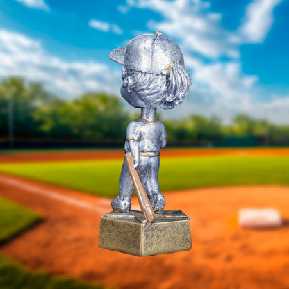 Softball Bobblehead Trophy | Engraved Softball Award - 6 Inch Tall Decade Awards