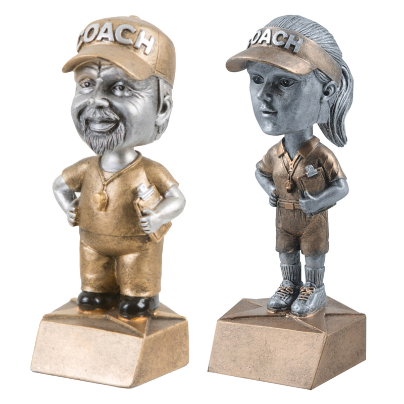 Coach Trophy | Female Coach | Male Coach | Bobblehead | Personalized Coach Award | 6 Inches Tall