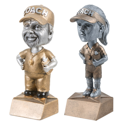 Coach Trophy | Female Coach | Male Coach | Bobblehead | Personalized Coach Award | 6 Inches Tall