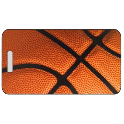 Basketball Luggage Tag in 4 Styles and 2 Sizes – Personalized Sports Bag ID Tag for Players – Durable Custom Design by Decade Awards