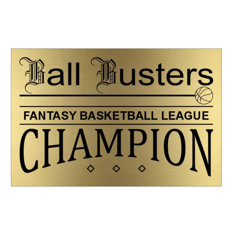 Personalized Fantasy Basketball Perpetual Trophy | Engraved Armchair Basketball Perpetual Award