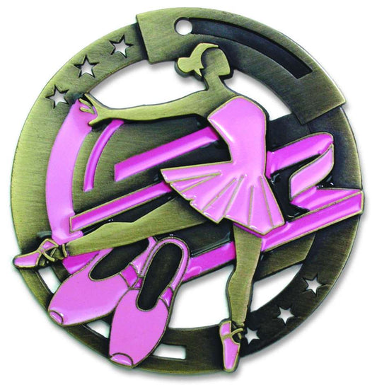 Ballet M3XL Medal | Engraved Recital Medallion - CLEARANCE Decade Awards