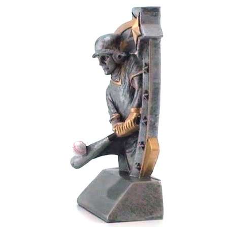 Baseball Trophy, 3D Star Resin | Engraved Baseball Award - 6 Inch Tall Decade Awards