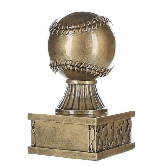 Celebrate the game with this detailed Action Pedestal Baseball Trophy – proudly personalized with free engraving by Decade Awards.