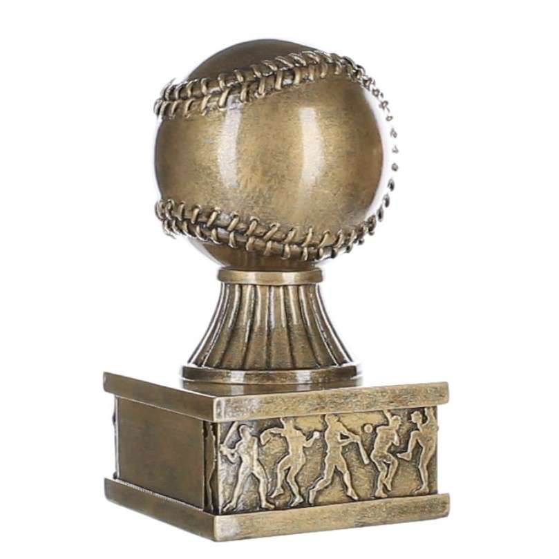 Celebrate the game with this detailed Action Pedestal Baseball Trophy – proudly personalized with free engraving by Decade Awards.