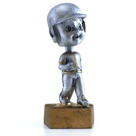 Baseball Bobblehead Trophy | Engraved Baseball Award - 6 Inch Tall Decade Awards