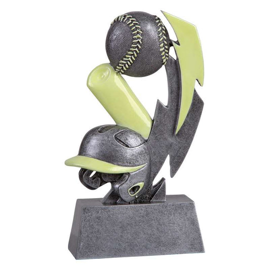Baseball Glow In the Dark Trophy | Engraved Glow in the Dark Baseball Award - 6 Inch Tall Decade Awards