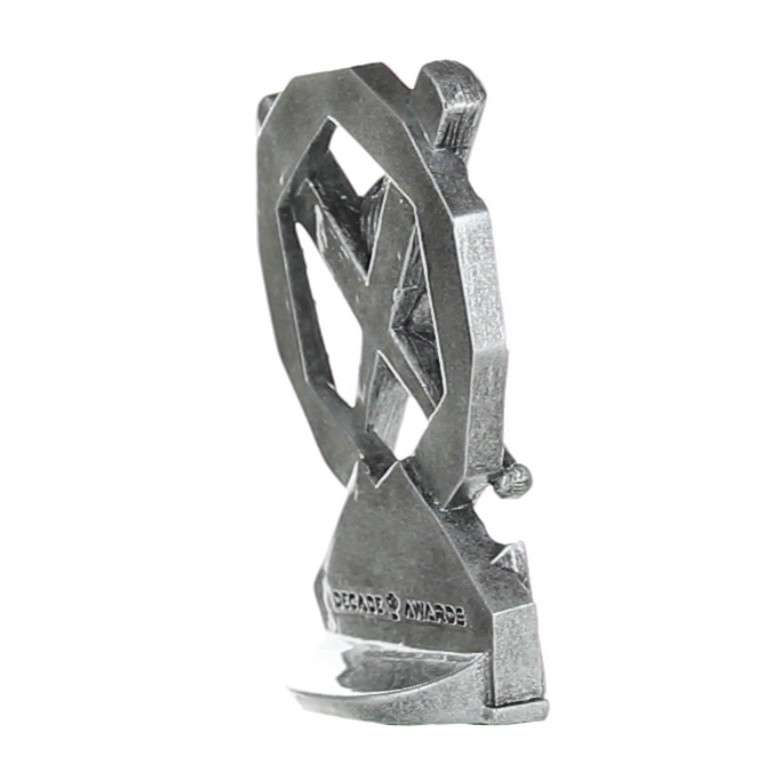 Baseball Hexa Star Trophy | Softball Award - Silver and Gold - 4.75" Decade Awards