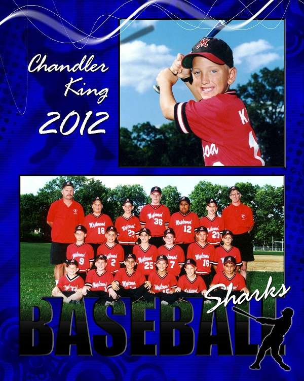 Baseball Memory Mate Plaque 2 - Personalized | Individual & Baseball Team Pictures Plaque - 8" x 10" Decade Awards