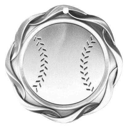 Baseball / Softball Fusion Medal- Gold, Silver or Bronze | Engraved Baseball Baseball / Softball Medallion - 3 Inch Wide Decade Awards