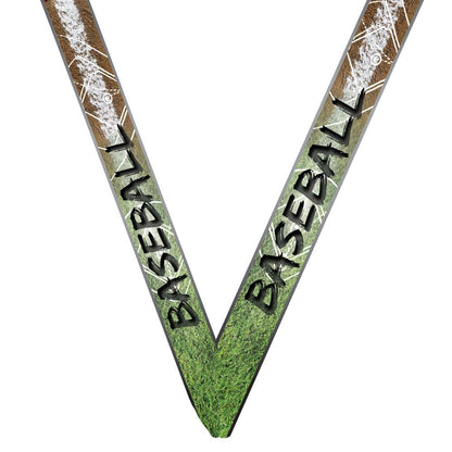 Baseball / Softball Fusion Medal- Gold, Silver or Bronze | Engraved Baseball Baseball / Softball Medallion - 3 Inch Wide Decade Awards