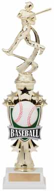 Baseball Sport Motion All Star Trophy - 14 Inch Tall Decade Awards