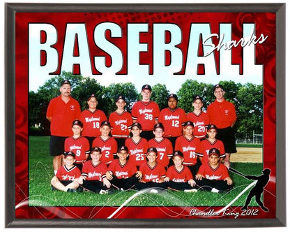 Baseball Team Plaque SV4-T01 - Personalized Decade Awards