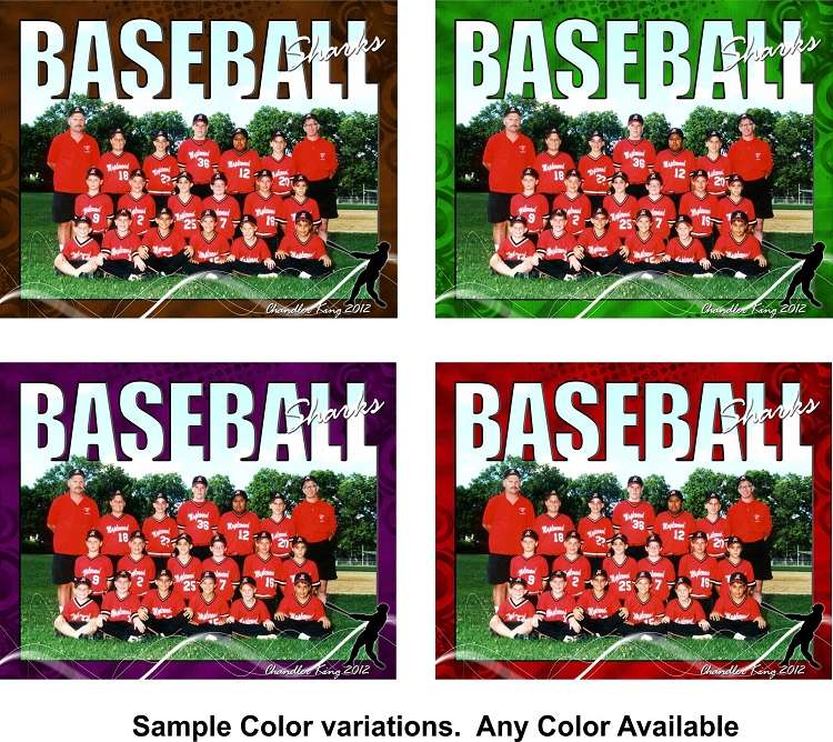 Baseball Team Plaque SV4-T01 - Personalized Decade Awards