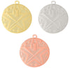 Baseball/Softball Superstar Medal - Gold, Silver, or Bronze | Engraved Superstar Baseball/Softball Medallion - 2 Inch Wide Decade Awards