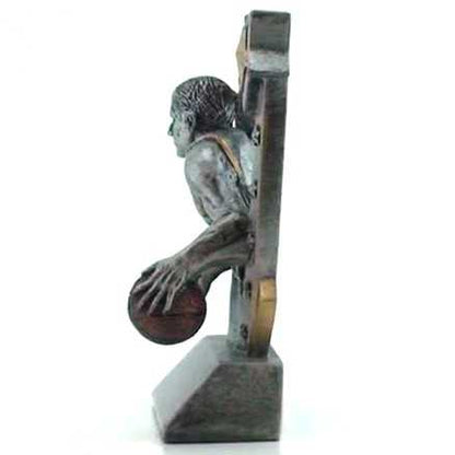 Basketball Trophy, 3D Star Resin – Male or Female | Engraved Basketball Award - 6 Inch Tall Decade Awards