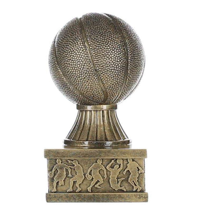 Personalized basketball trophy with free custom engraving 6 inch tall Action Pedestal Basketball Award by Decade Awards