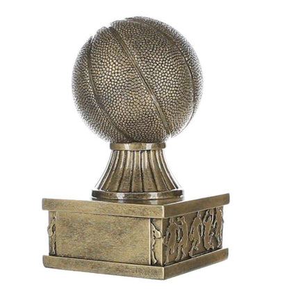 Personalized basketball trophy with free custom engraving 6 inch tall Action Pedestal Basketball Award by Decade Awards