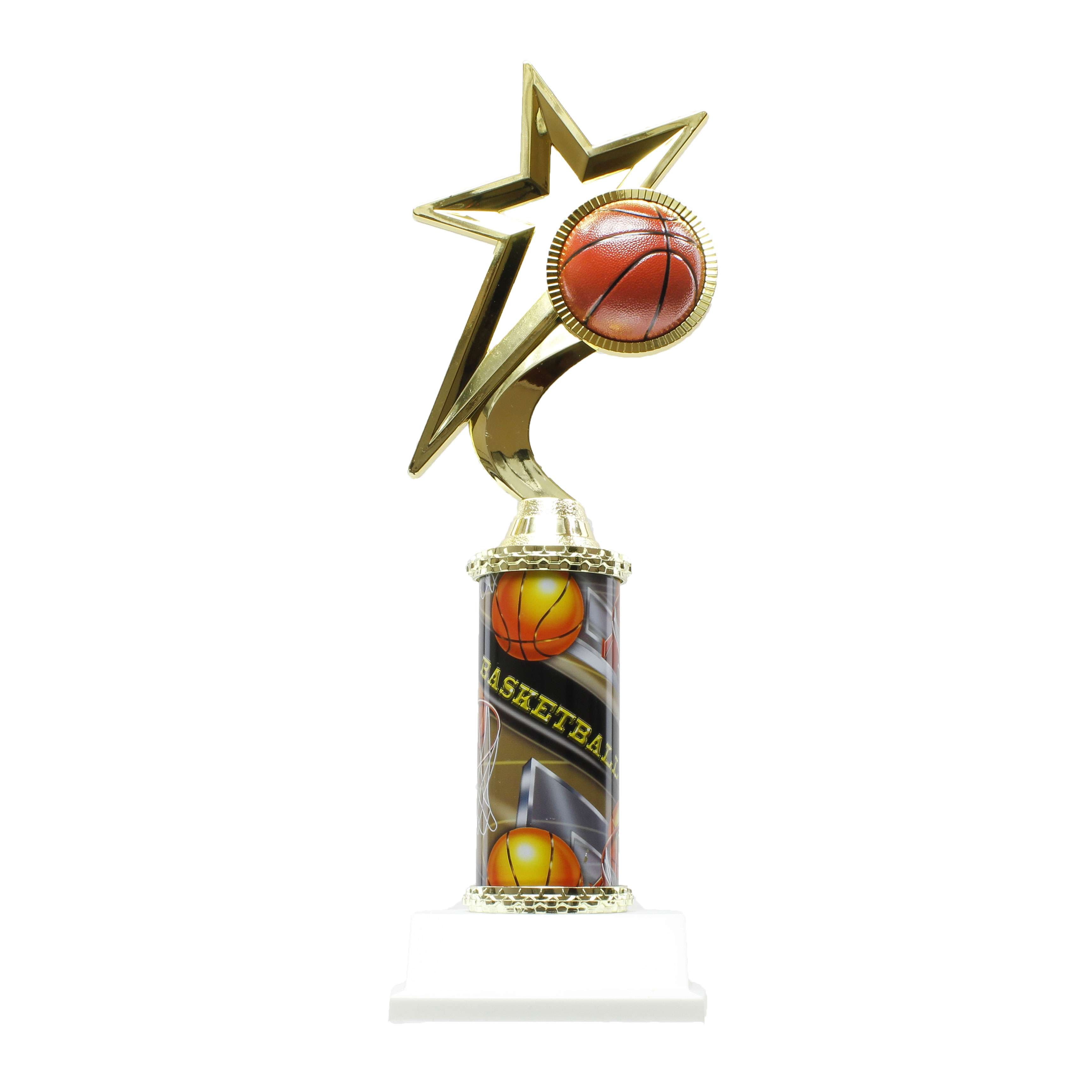 Basketball Trophy, Column Style - 12 Inch Tall – Decade Awards