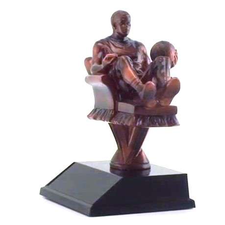 Basketball Fantasy League Armchair Trophy | Fantasy Hoops League Award - 6.5 Inch Tall Decade Awards