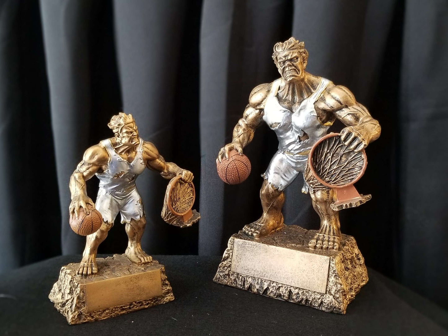 Basketball Monster Trophy | Engraved Basketball Beast Award - 6.75 Inch Tall Decade Awards
