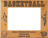 Basketball Picture Frame, Personalized - Male2 | Laser Engraved  Wood Frame - 3 sizes Decade Awards