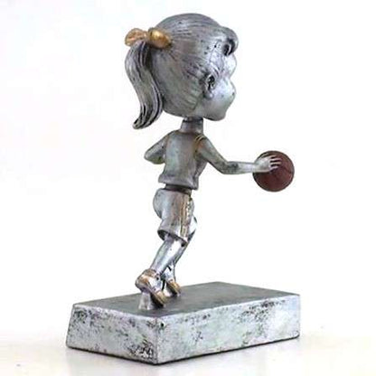Basketball "Rock 'n Bop" Bobblehead Trophy - Male / Female Decade Awards
