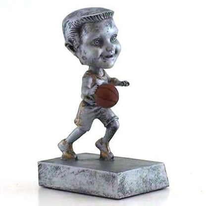 Basketball "Rock 'n Bop" Bobblehead Trophy - Male / Female Decade Awards